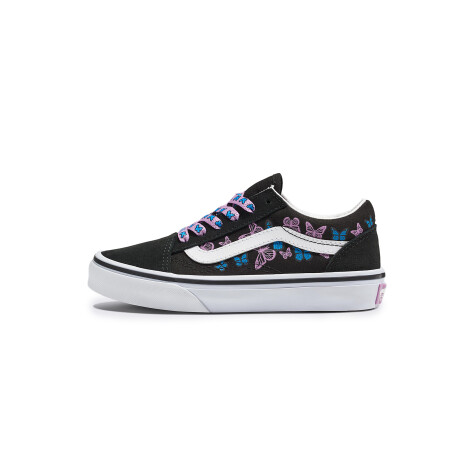 VANS OLD SKOOL SHOES Black & Butterfly