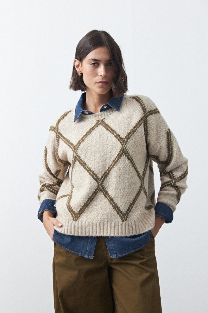 SWEATER LITAS Beige Melange