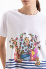 REMERA BUDA GARDEN Blanco