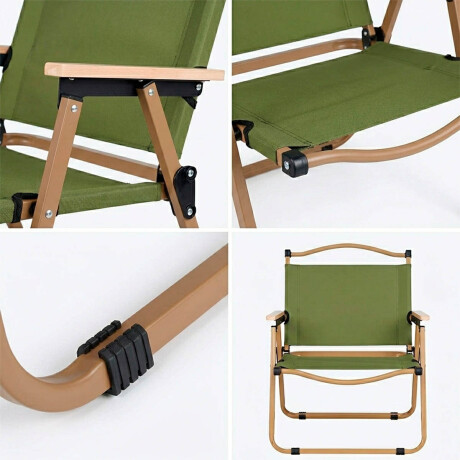 Silla Plegable Camping Playa Picnic Pesca Portátil Verde