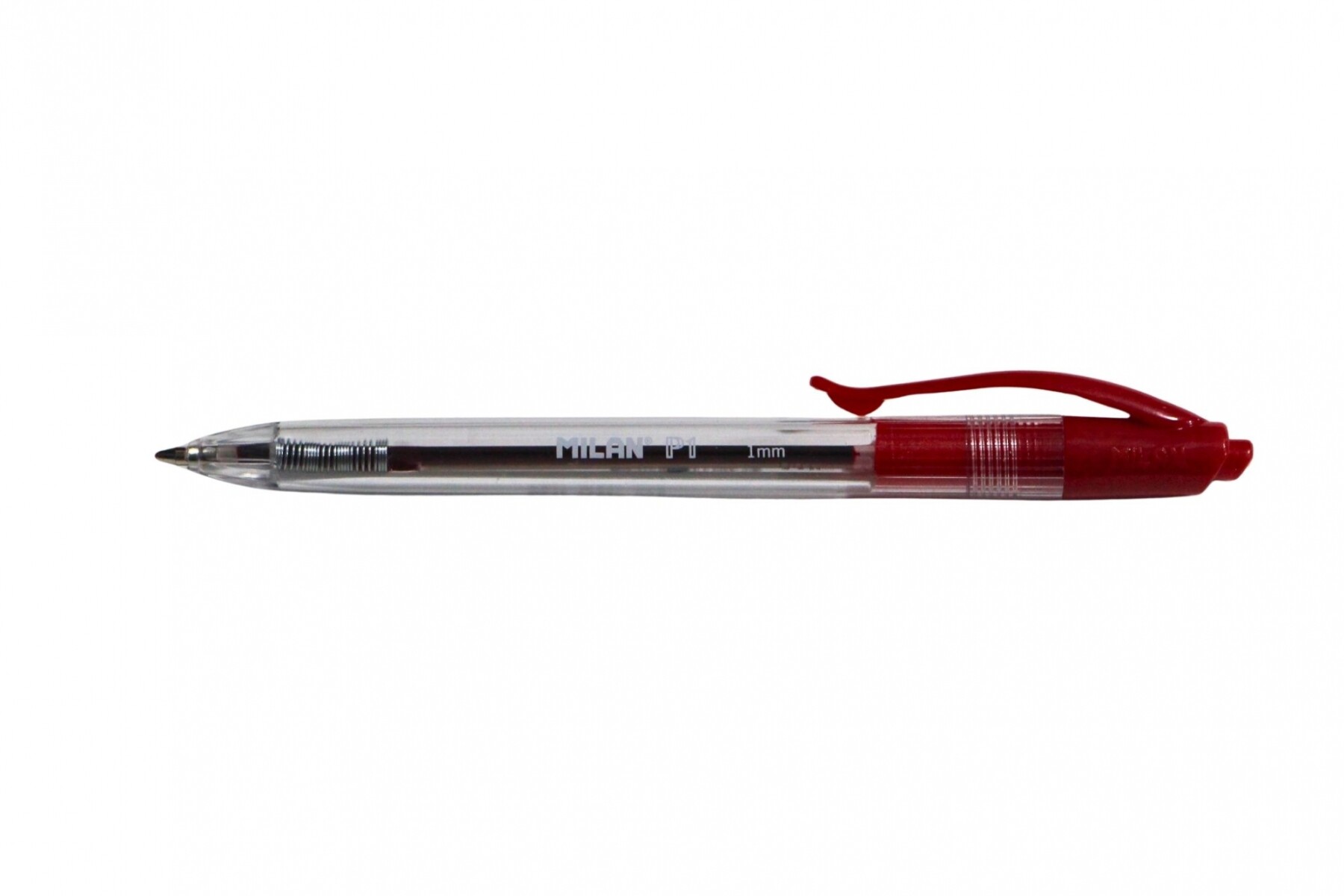 BOLIGRAFO MILAN P1 ROJO RETRACTIL 