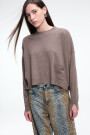 SWEATER COSTURA Camel