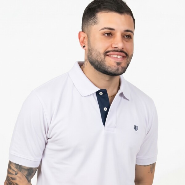 Remera Piqué White