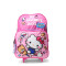 Mochila Hello Kitty 16" Con Carro Rosado - Fucsia