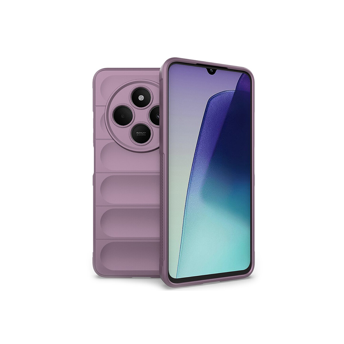 Protector para Xioami Redmi 14C engomado textura púrpura 