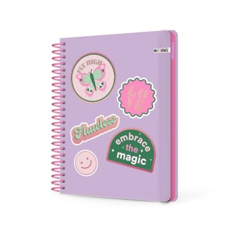 Cuaderno Mooving 1/2 Oficio Pink Nº1