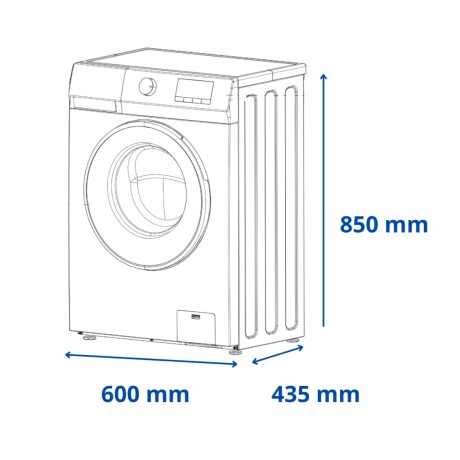 Lavarropas Automático James Carga Frontal 6KG Lr 1008 BLANCO