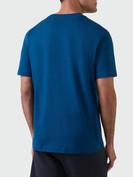 BOSS Camiseta Regular de Algodón con Diseño de Líneas Finas 494