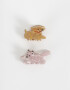 Hebillas Infantiles Animalito Set De Broches Infantiles Animalito - Combinacion Bicolor
