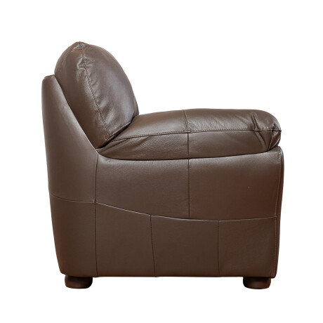SILLÓN 2 CUERPOS CUERO MARRON FLORENCIA CHOC.