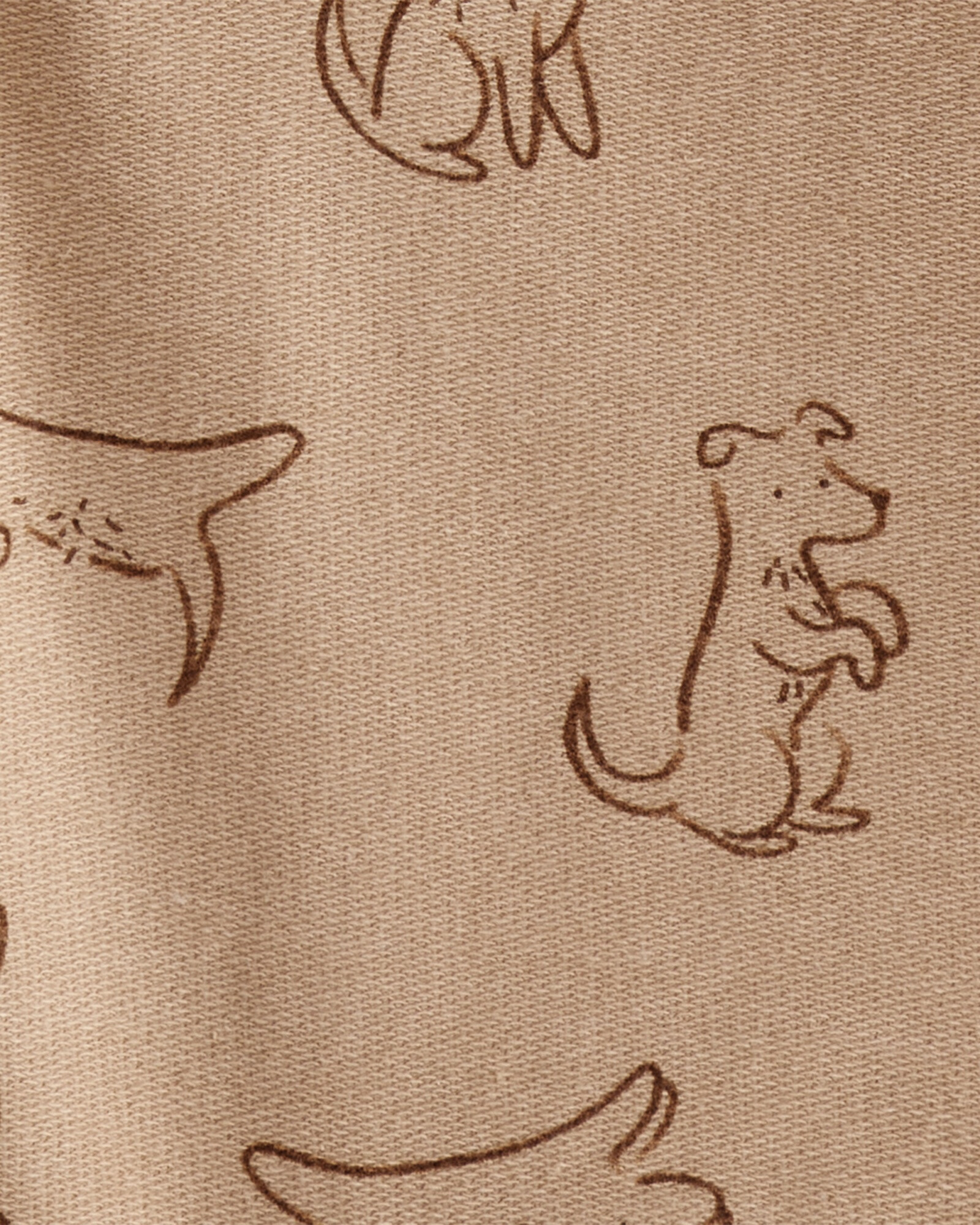 Set dos piezas de algodón, pantalón y buzo, diseño perros Sin color