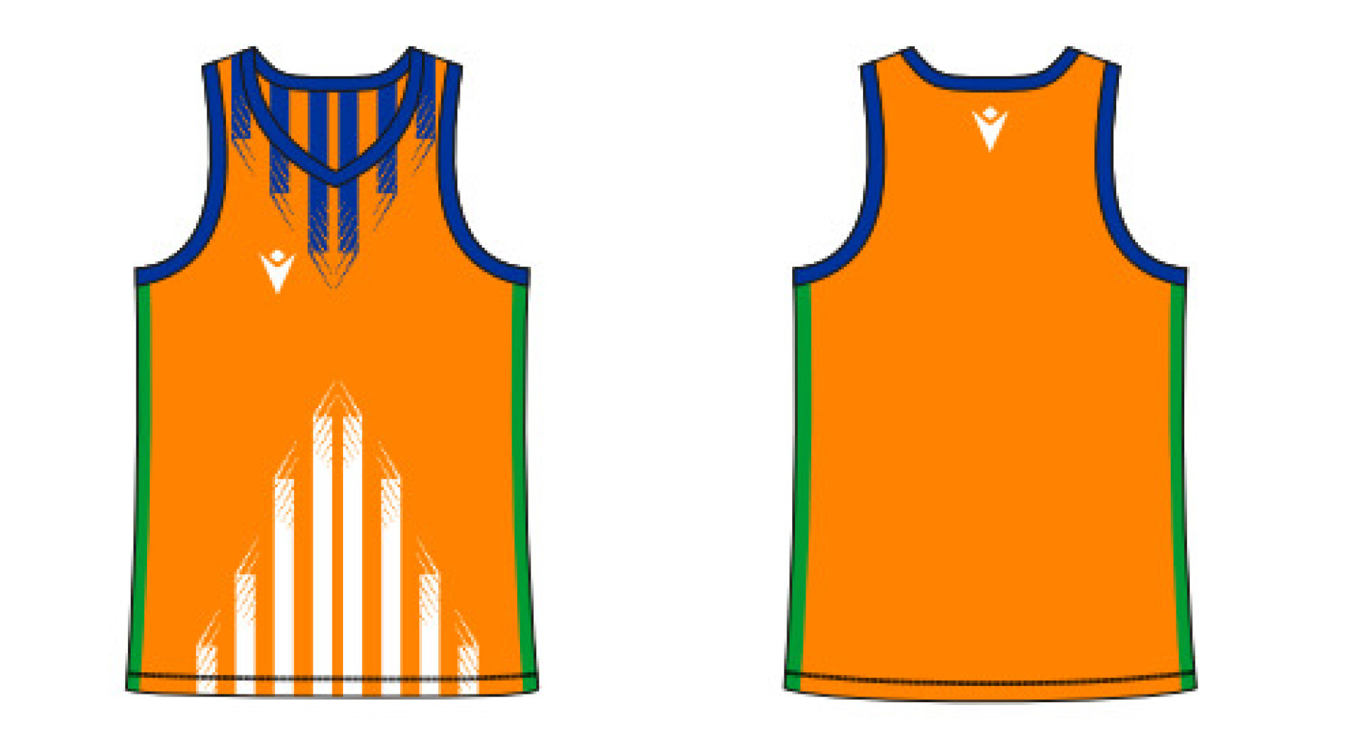 Musculosa Enfoque Basquet Masculino Naranja 
