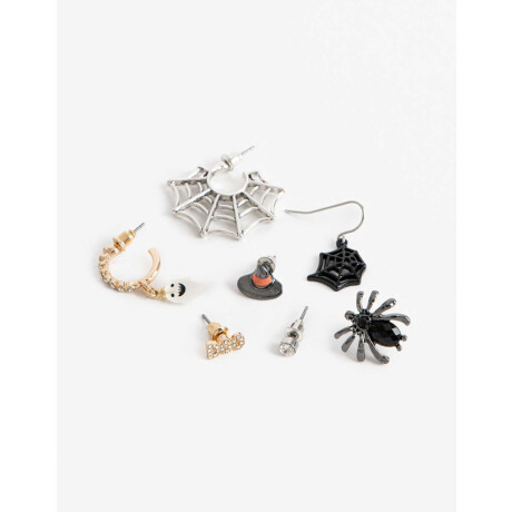 Set De Aros Halloween Combinacion Multicolor