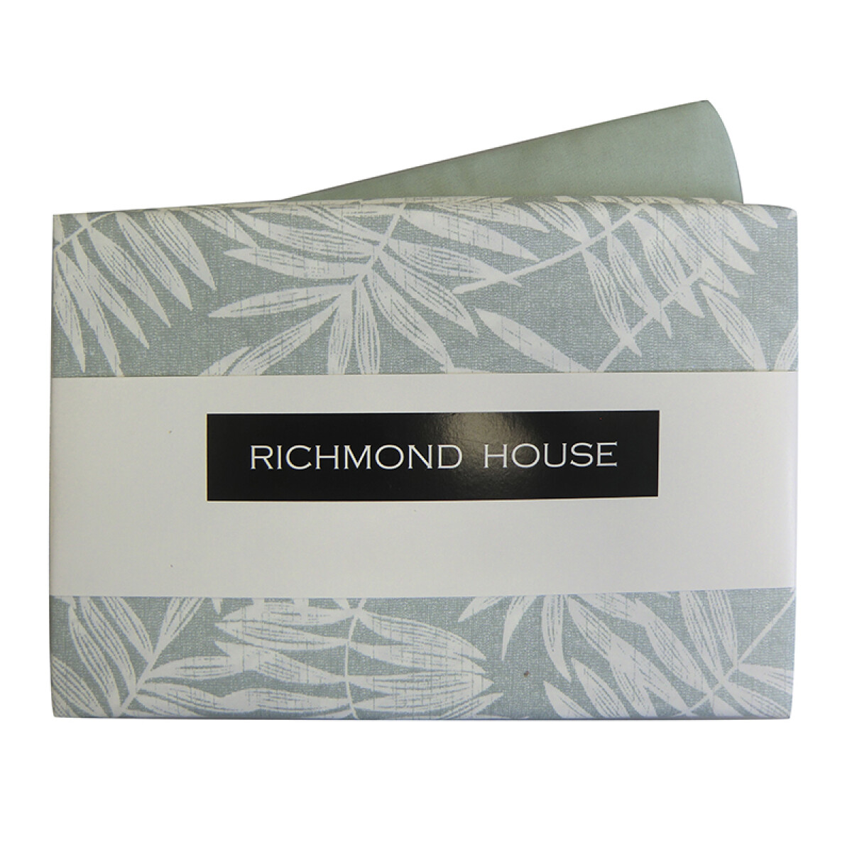 Juego Sábanas 1 Plaza Richmond House Estampadas 100% Microfibra - 304 HOJAS VERDE 