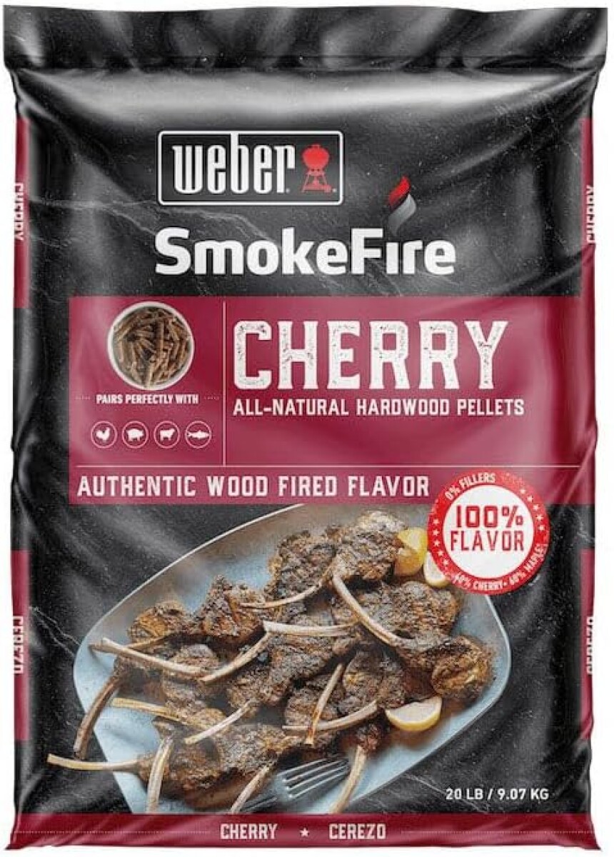 Pellets de madera Cerezo Weber 