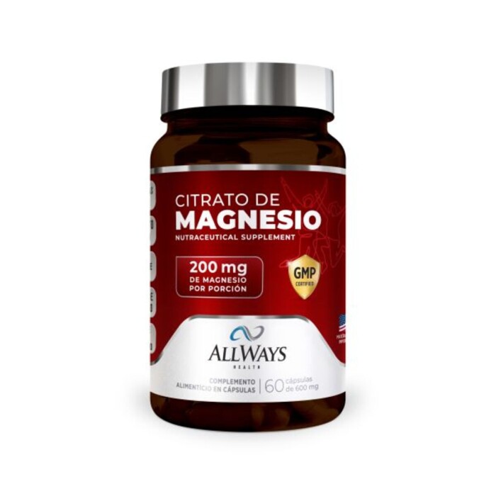 ALLWAYS CITRATO/MAGNESIO FR. X 60 CAPS. única