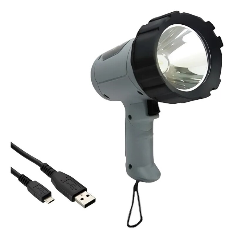 Foco Faro Led Caza Pesca Camping Recargable 220v Y 12 V Foco Faro Led Caza Pesca Camping Recargable 220v Y 12 V