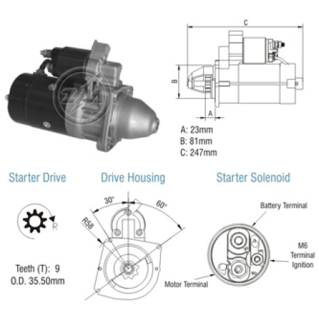 ARRANQUE - DUCATO BOXER 2.8HDI 2.3JTD 9D MARELLI STRFI.33224N ZM ARRANQUE - DUCATO BOXER 2.8HDI 2.3JTD 9D MARELLI STRFI.33224N ZM