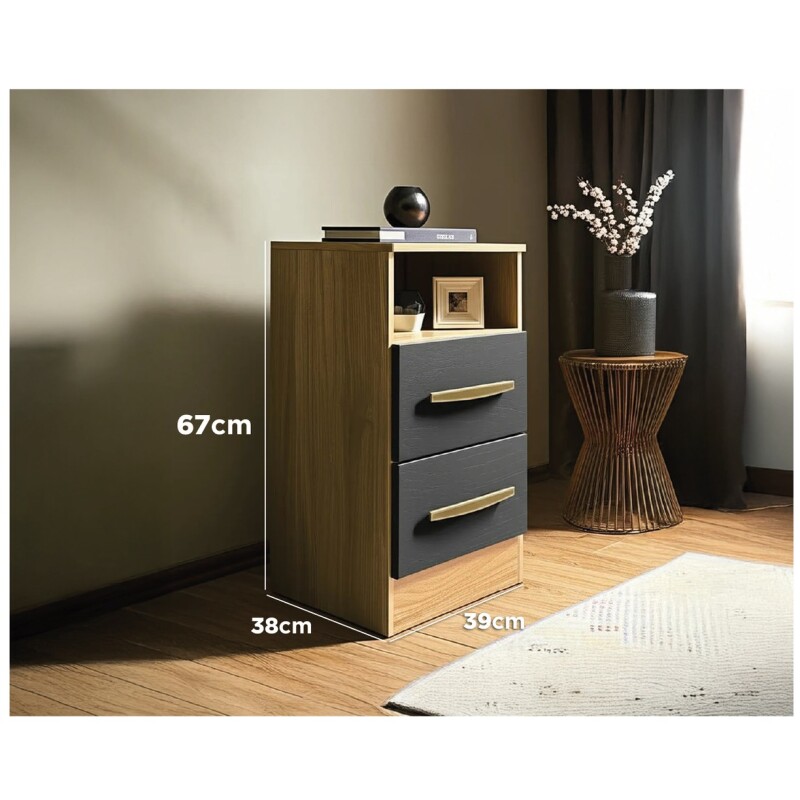 Conjunto Dormitorio Levane14 + Respaldo + Box + Mesas De Luz Conjunto Dormitorio Levane14 + Respaldo + Box + Mesas De Luz