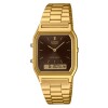 Reloj Casio Retro AQ230GA - 5AMQYDF en acero dorado Unisex Reloj Casio Retro Aq230ga - 5amqydf En Acero Dorado Unisex