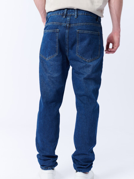 Pantalón Jean Slim Azul Oscuro