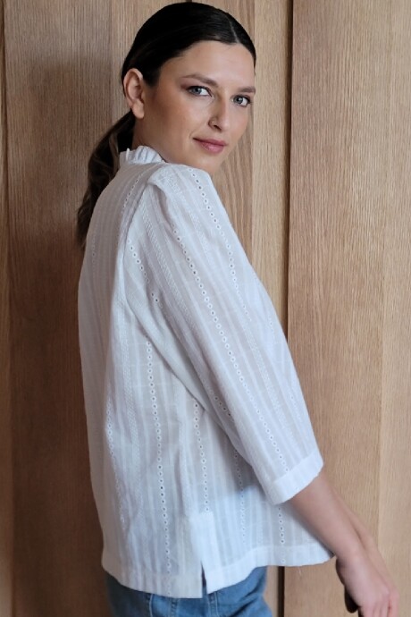 Camisa Carlotta 2.0 Broderie Blanco