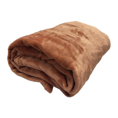 Frazada Flannel King Size Home Class 240 x 260 cm TERRACOTA