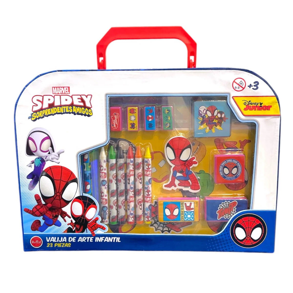 Valija Arte Infantil Davinci Kids Spidey 23 Pcs 