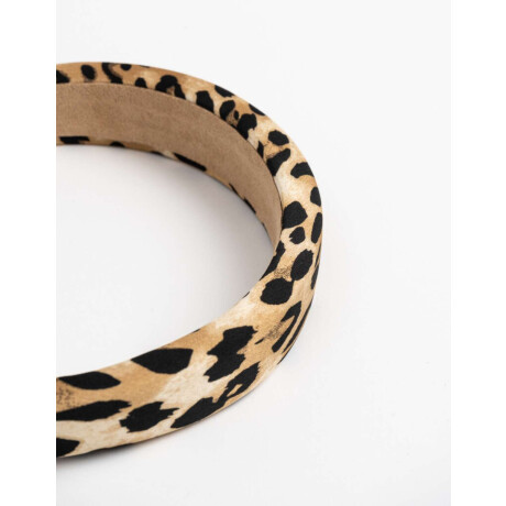 Vincha Rígida Puffy Estampado Animal Print