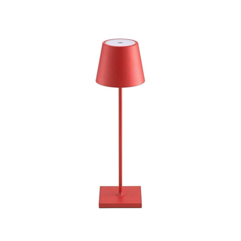 Lámpara de mesa LED inalámbrica 5W rojo USB-C IX5006