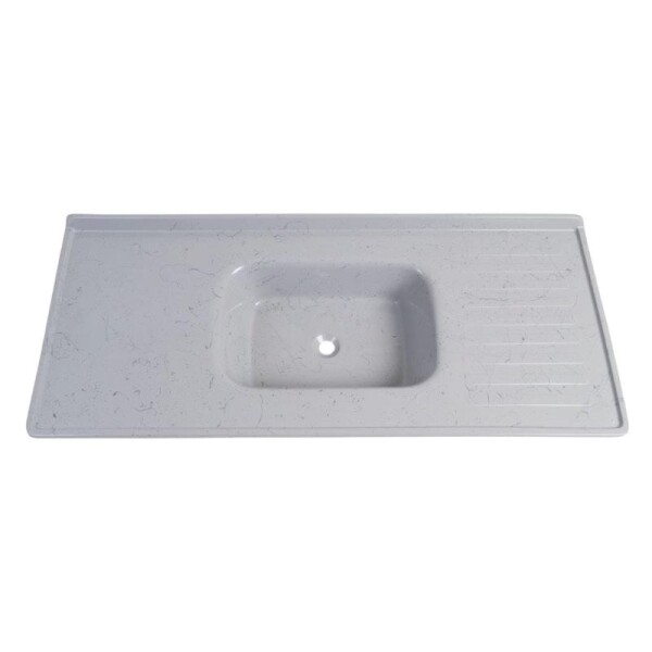 MESADA MARMOLINA 1.20 MT CON VALVULA PLASTICA - VETEADO GRIS MESADA MARMOLINA 1.20 MT CON VALVULA PLASTICA - VETEADO GRIS