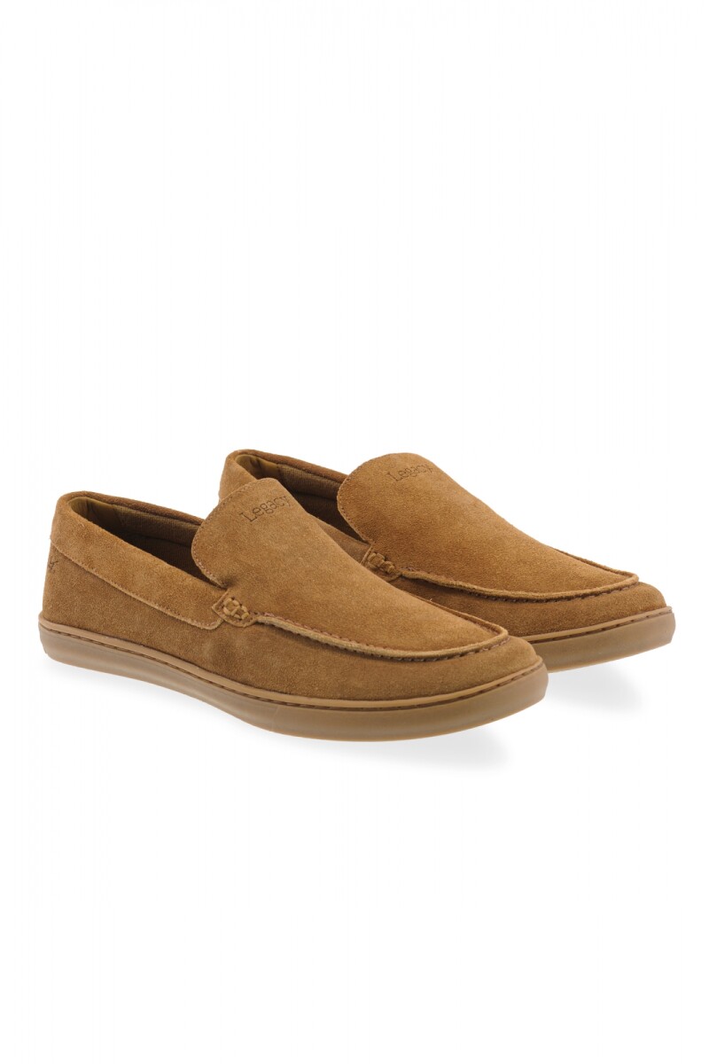ZAPATO NAUTICO SIN CORDONES - Marron Claro 