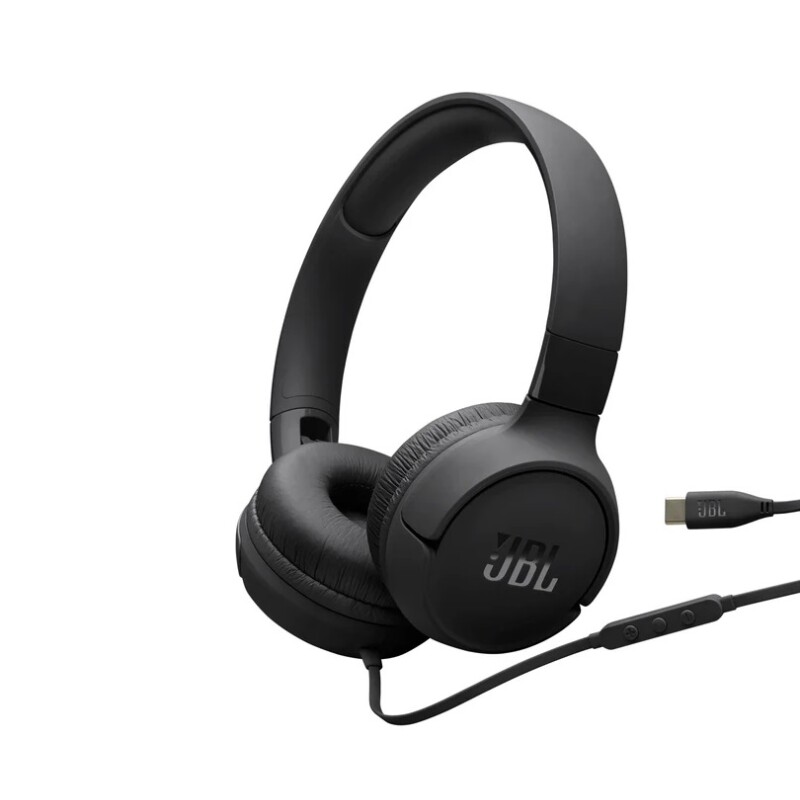 Auriculares USB-C JBL Tune 520C Negro 32mm AURICULARES CABLEADOS USB C JBL TUNE 520C 32MM NEGRO
