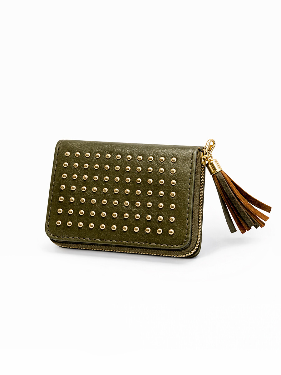 BILLETERA TACHAS - VERDE 