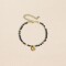 Pulsera Cuentas Piedra Negro