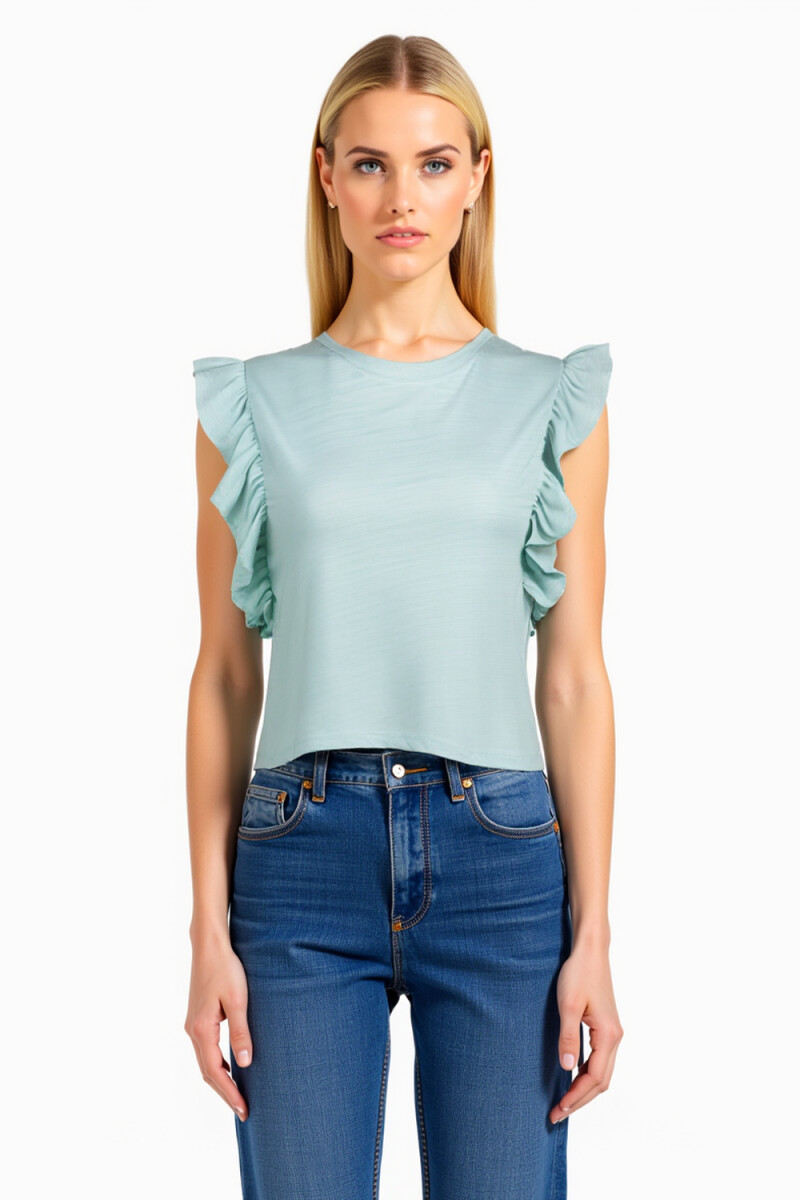 Remera Dhaniela - Verde Agua 