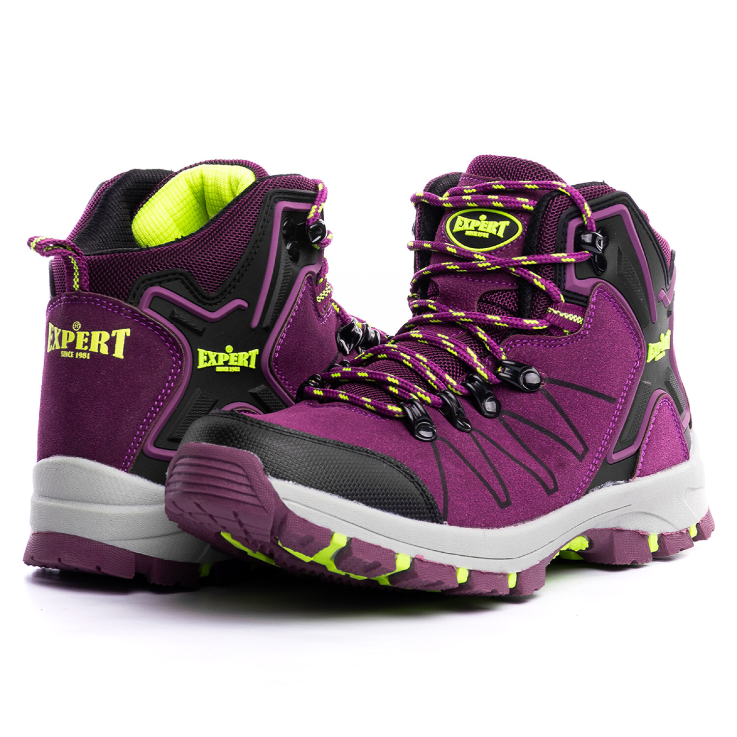 Zapatos para mujer calzado de senderismo trekking para mujeres-Violeta –