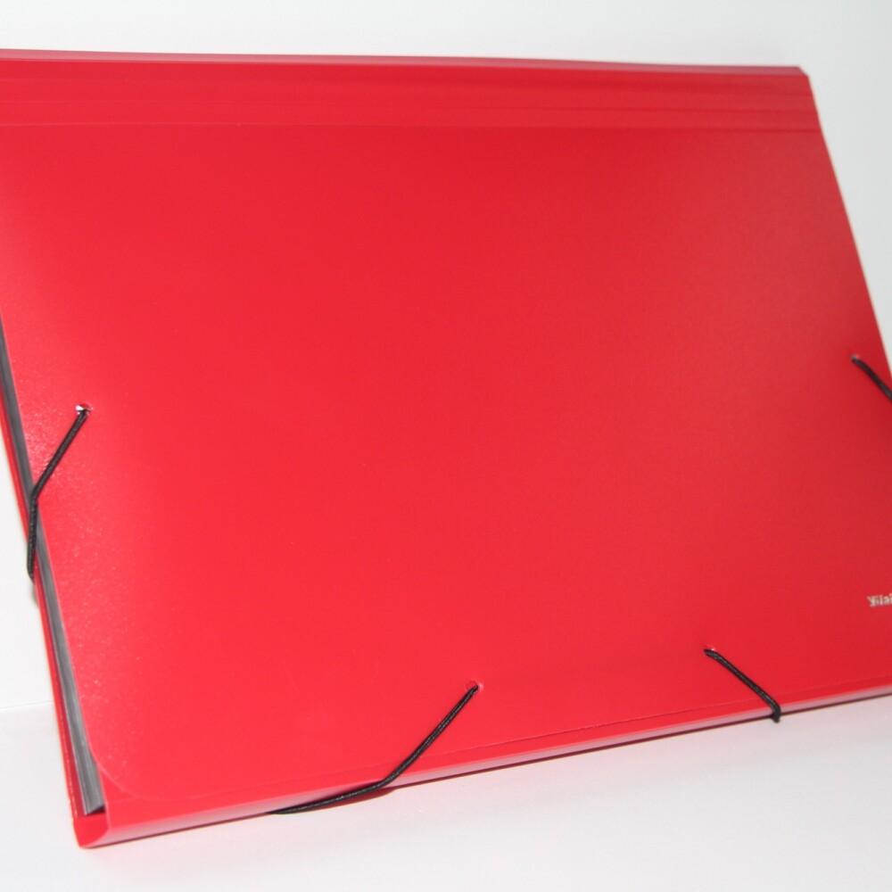 CARPETA YIL 13 DIVISIONES A4 CON ELÁSTICO ROJO