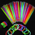 Pulseras Flúo Pack De 100 Unidades Luminosas Colores Neón Pulseras Flúo Pack De 100 Unidades Luminosas Colores Neón
