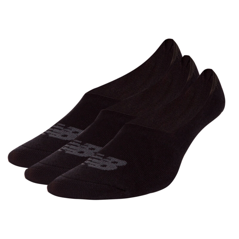 Performance Cotton Unseen Liner Socks 3 Pack - Unisex Black