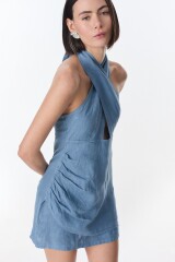 Vestido Vainilla Azul