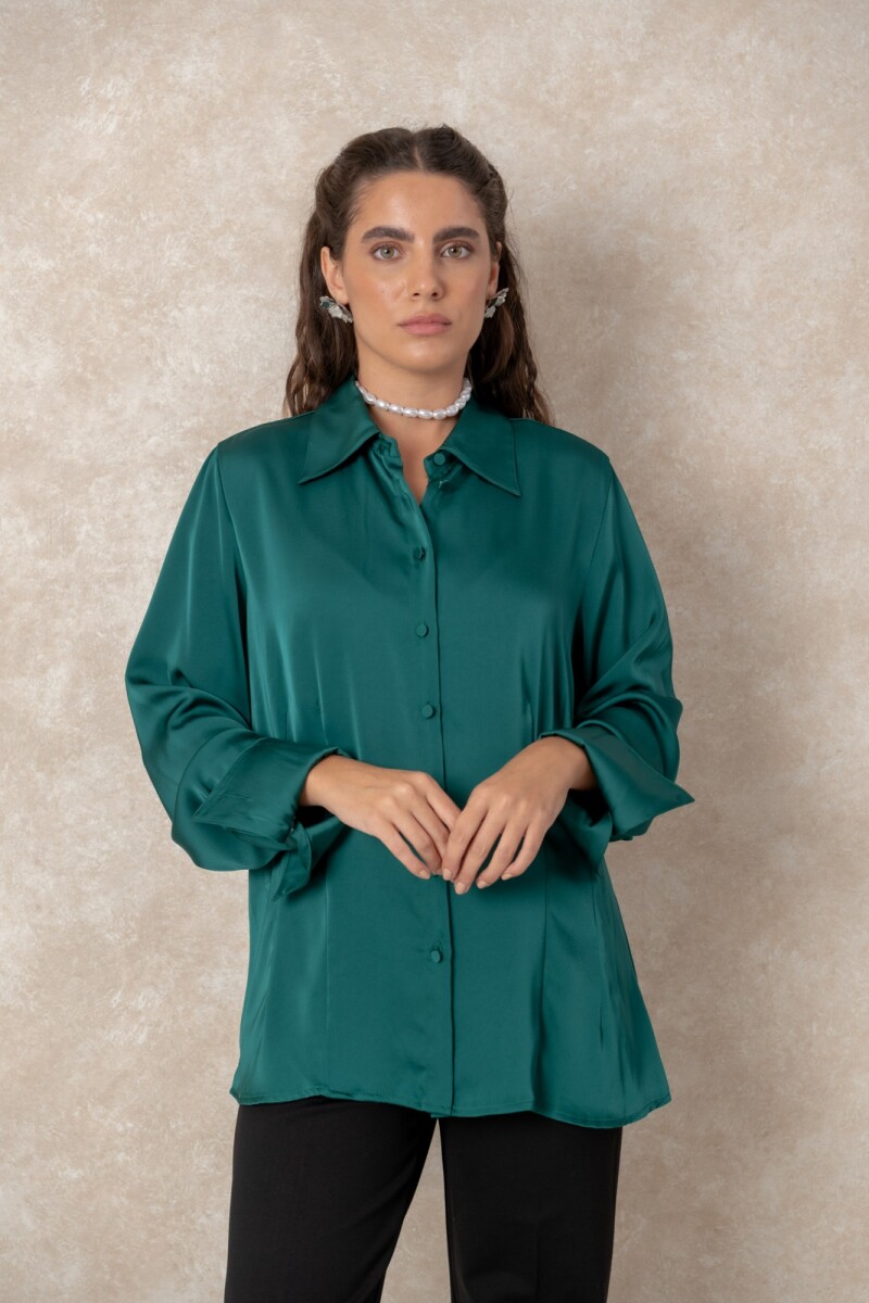 CAMISA OFF WHITE - Verde 