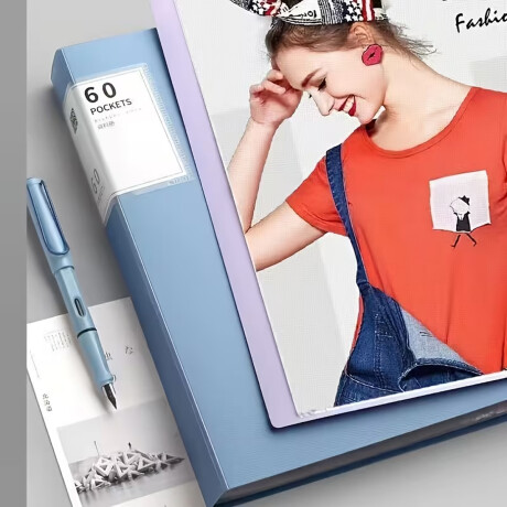 Carpeta A4 con 60 folios y elastico Lila