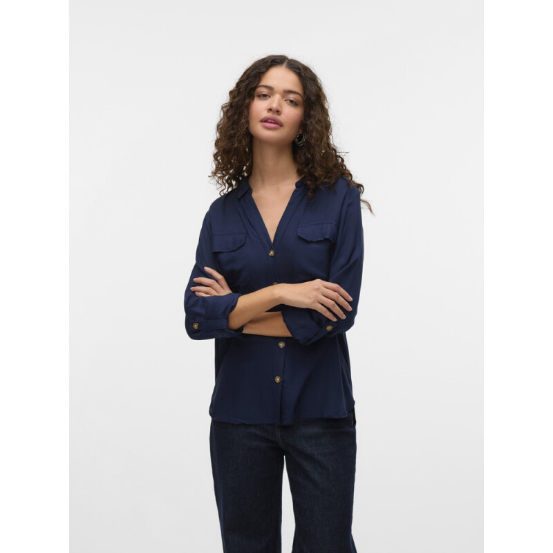 VMBUMPY L/S SHIRT NEW WVN GA NOOS Navy Blazer