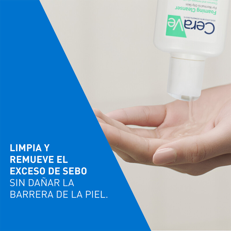 CERAVE GEL LIMPIADOR ESPUMOSO 88 ML – Limpieza facial para piel normal a grasa CERAVE GEL LIMPIADOR ESPUMOSO 88 ML – Limpieza facial para piel normal a grasa