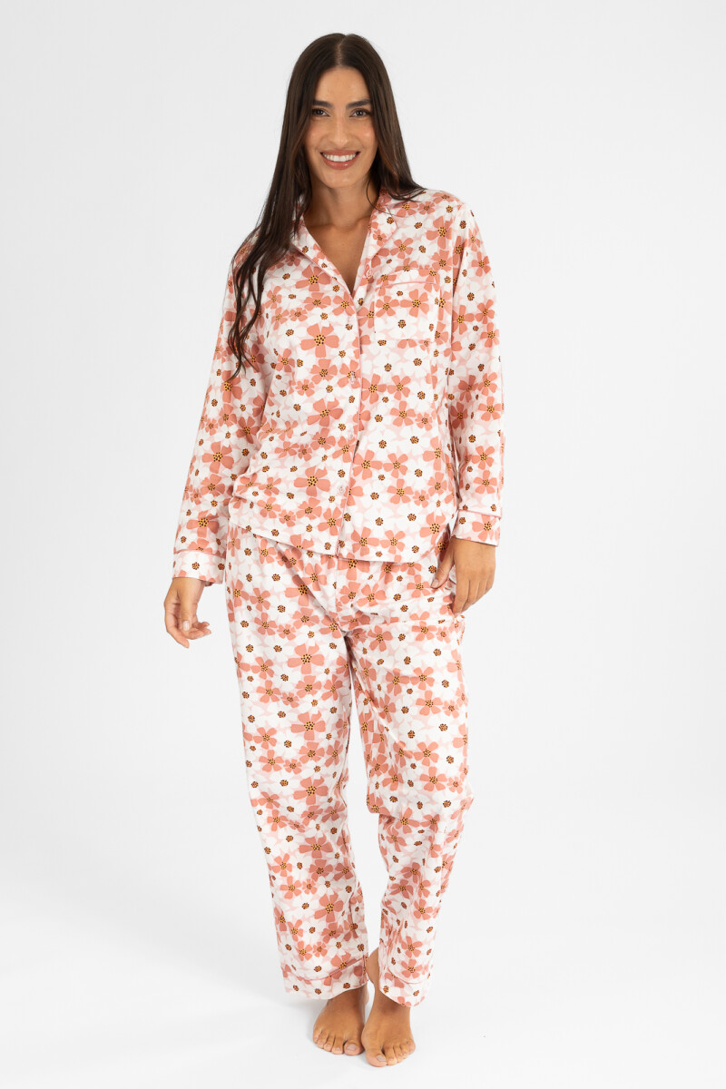 Pijama poppy flannel Flores