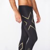 Leggings Running Light Speed Compression Hombre Black/gold Reflective