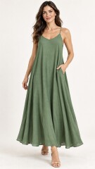 VESTIDO MALTA VERDE