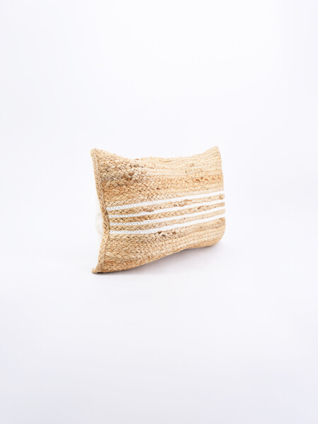 FUNDA DE ALMOHADON YUTE BEIGE