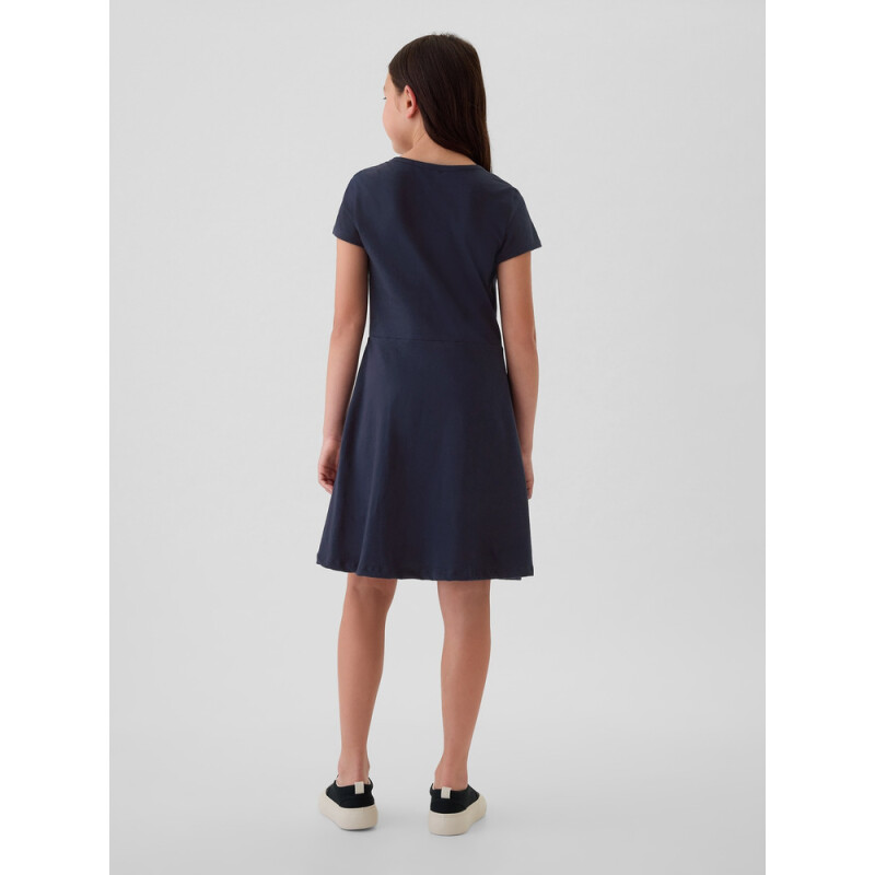 V-FRCH LOGO DRESS TAPESTRY NAVY